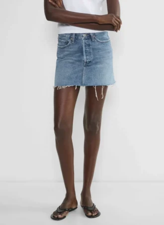AGOLDE Minirock mit V-förmiger Taille
