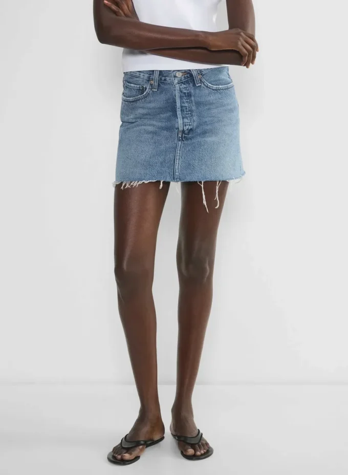 AGOLDE Minirock mit V-förmiger Taille