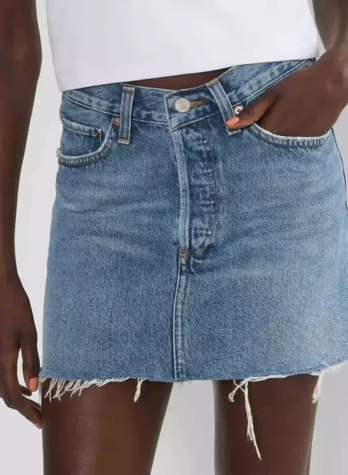 AGOLDE Minirock mit V-förmiger Taille
