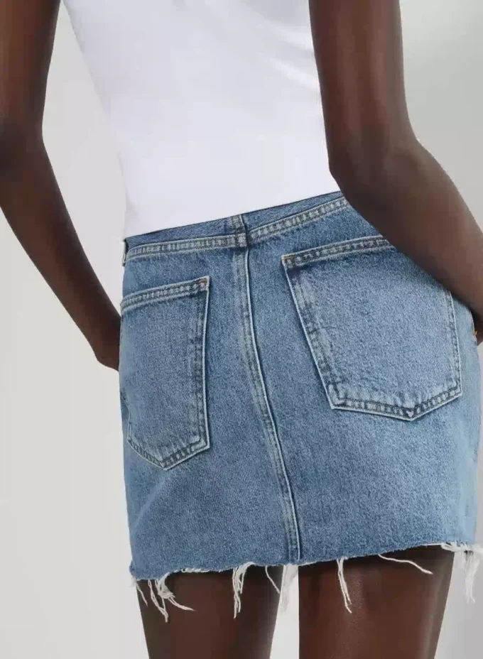 AGOLDE Minirock mit V-förmiger Taille