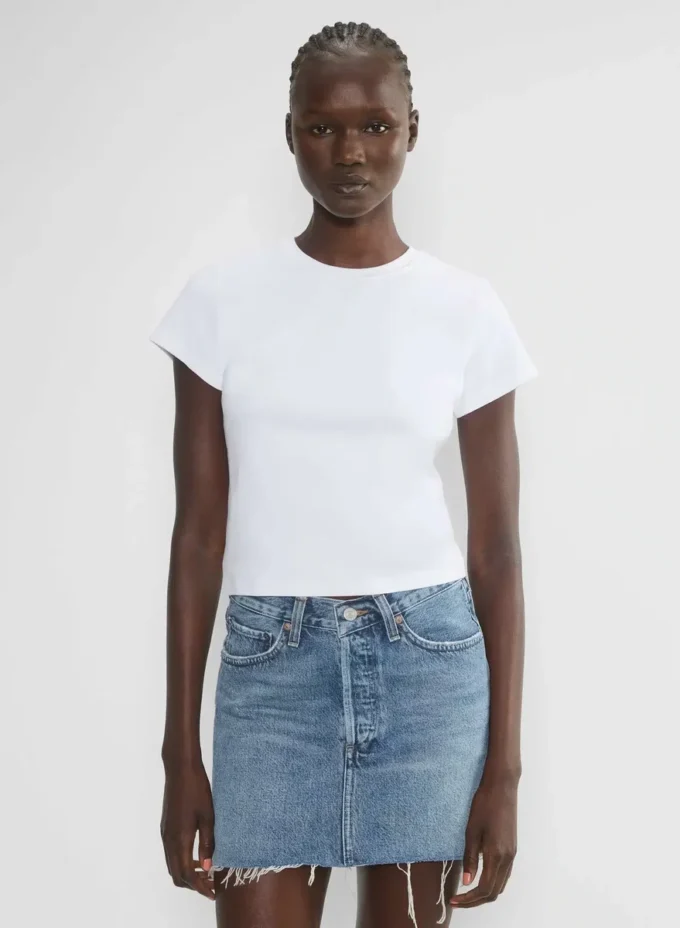 AGOLDE Minirock mit V-förmiger Taille