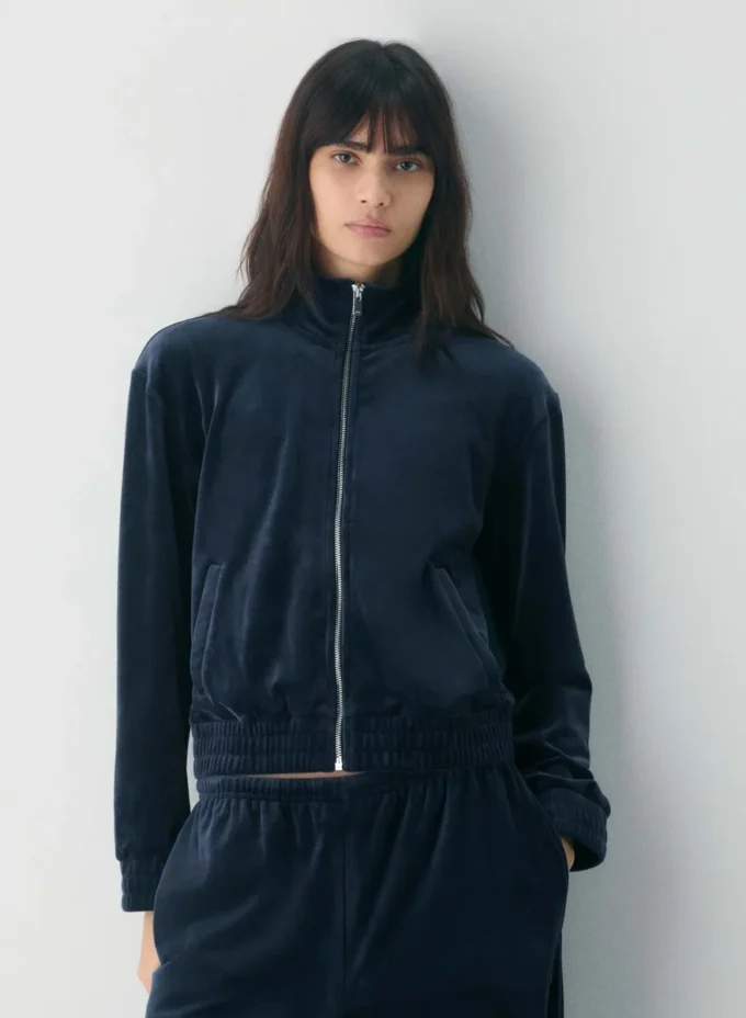 Alexa Velour Zip-up Alexa Velour Zip-up