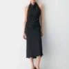 Audience Satin-Halterkleid