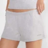 Bequeme Sweatfleece-Boyfriend-Shorts mit niedriger Leibhöhe