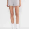 Bequeme Sweatfleece-Boyfriend-Shorts mit niedriger Leibhöhe