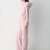 Bequeme Sweatfleece-Hose mit weitem Bein Bequeme Sweatfleece-Hose mit weitem Bein