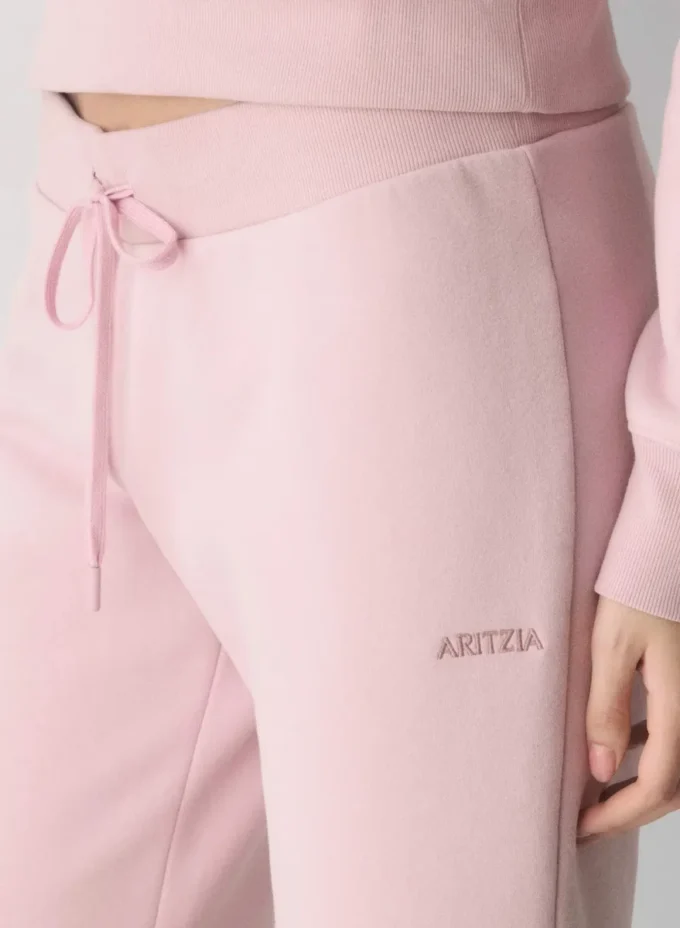 Bequeme Sweatfleece-Hose mit weitem Bein Bequeme Sweatfleece-Hose mit weitem Bein