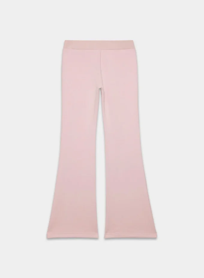 Bequeme Sweatfleece-Hose mit weitem Bein Bequeme Sweatfleece-Hose mit weitem Bein