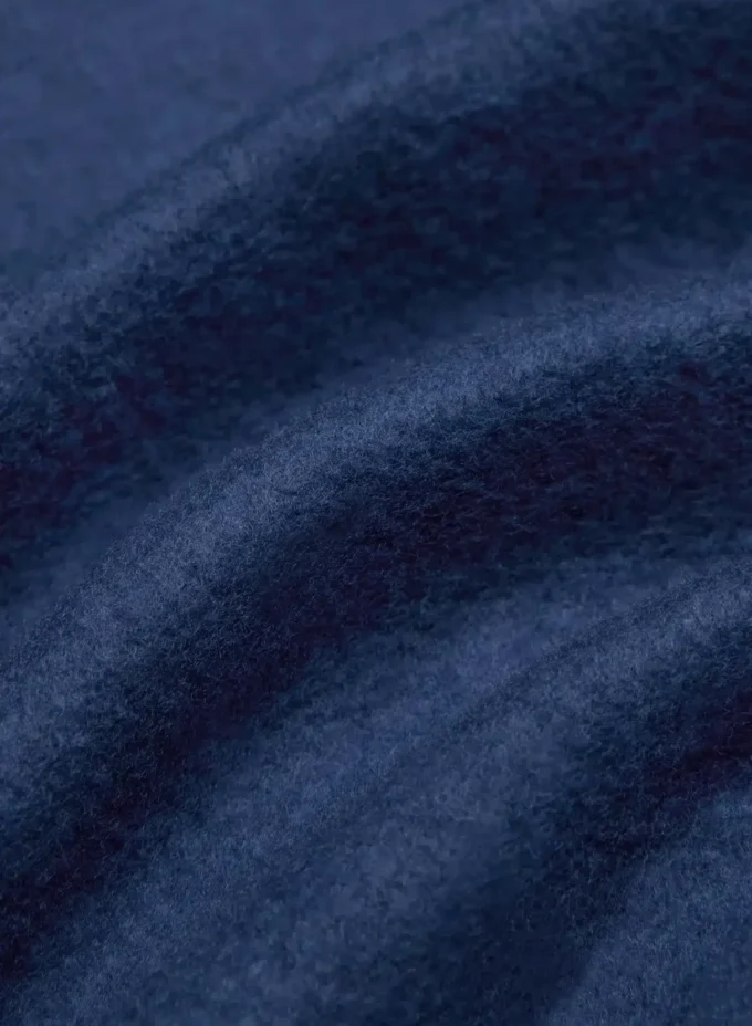 Bequemer Sweatfleece-Boyfriend-Crop mit 1/2-Reißverschluss