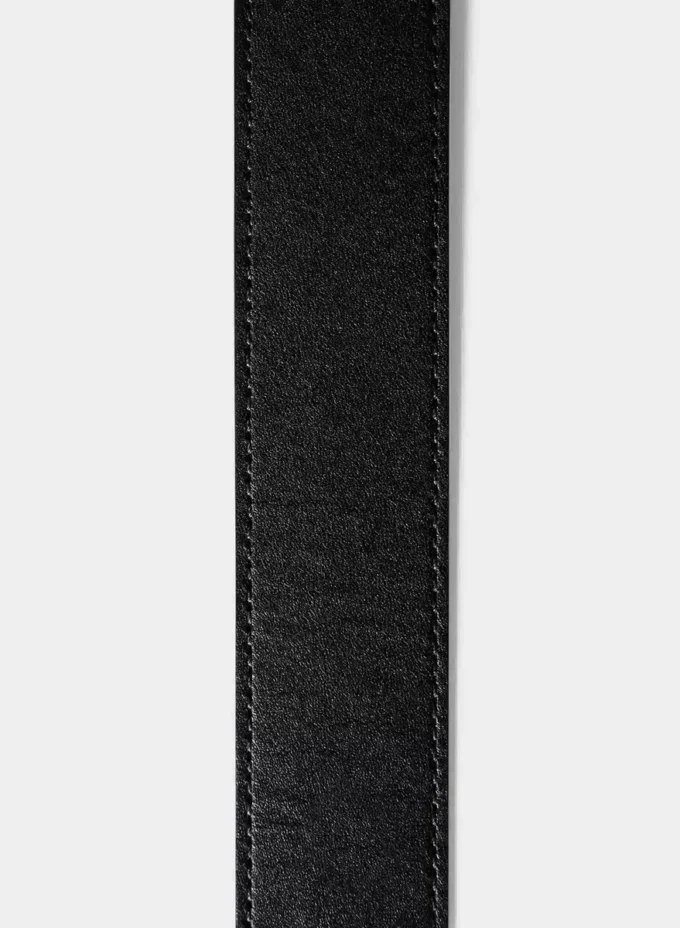 Breiter Gürtel aus massivem Messing und Leder