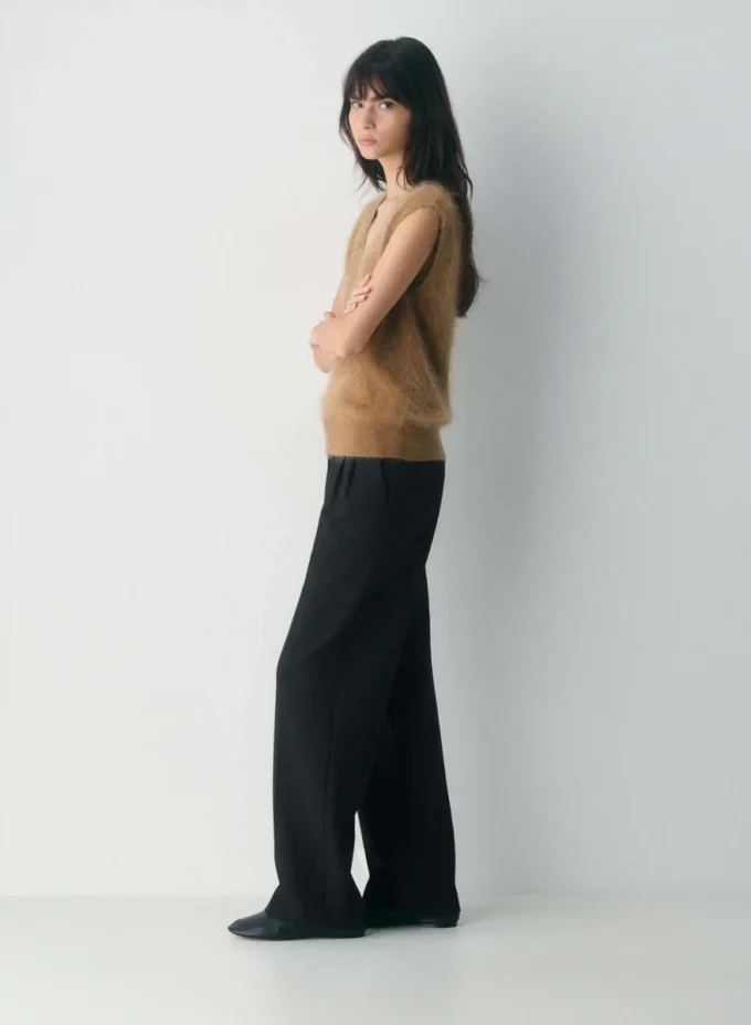 Brushed Cashmere Sweater Vest