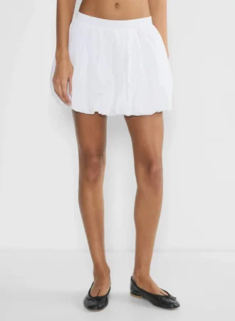 Bubbly Poplin Minirock