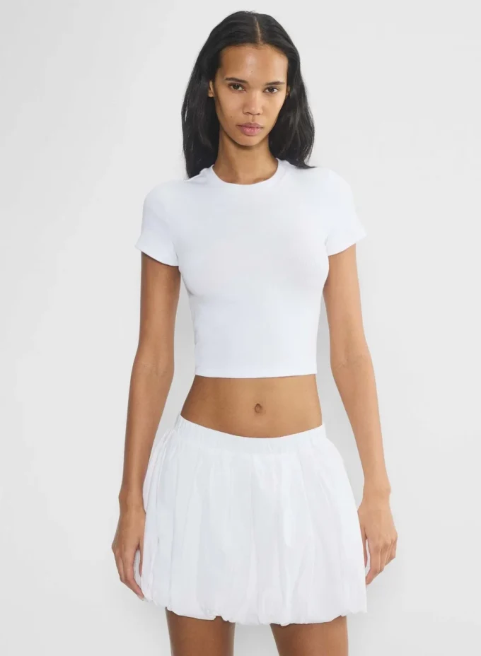 Bubbly Poplin Minirock