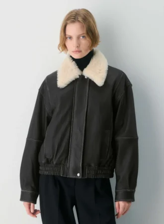 Calle Leder-Fliegerjacke