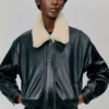 Calle Leder-Fliegerjacke Calle Leder-Fliegerjacke