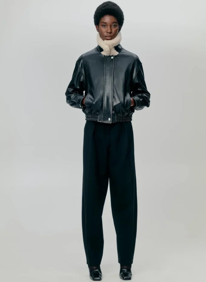 Calle Leder-Fliegerjacke Calle Leder-Fliegerjacke