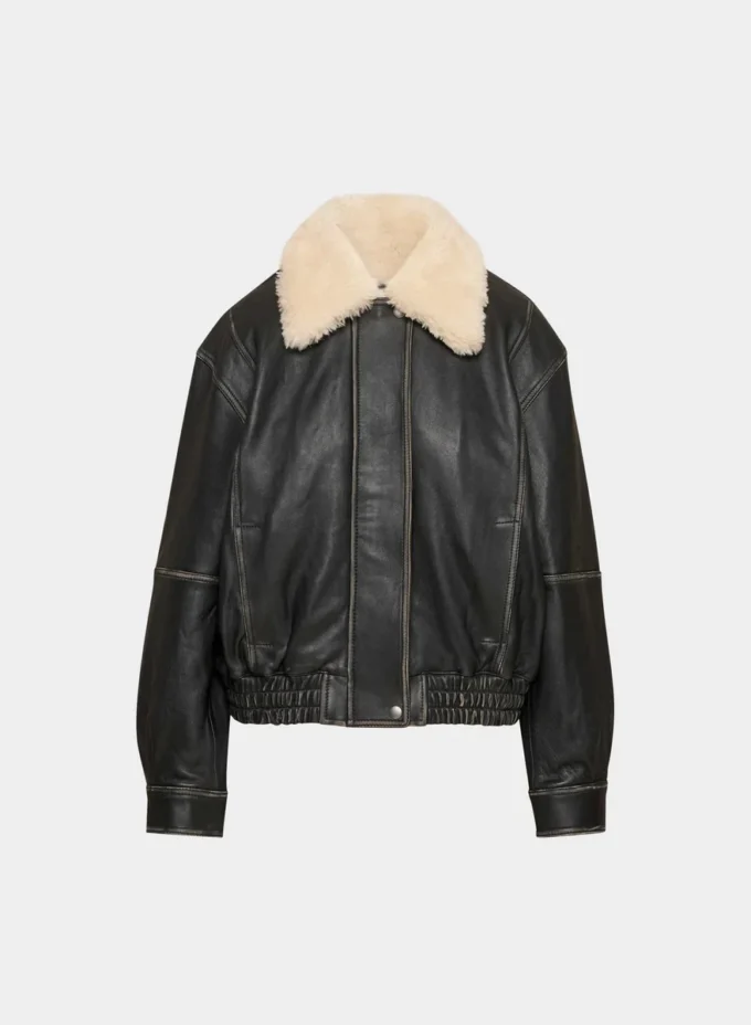 Calle Leder-Fliegerjacke Calle Leder-Fliegerjacke