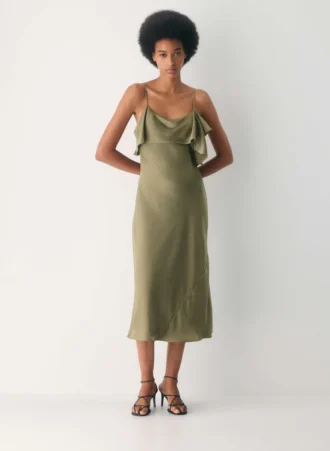 Cannelle Satin-Kleid