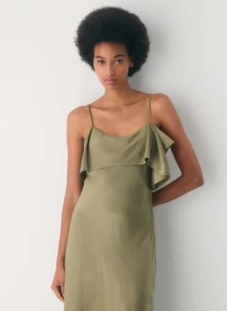 Cannelle Satin-Kleid