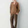 Chunky Merino Wool V-neck Cardigan