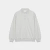 Cozy Sweatfleece Boyfriend-Polo-Sweatshirt
