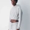 Cozy Sweatfleece Perfect Crop Hoodie