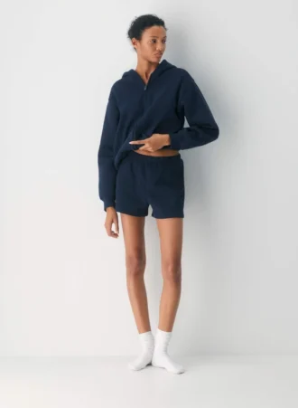 Cozy Sweatfleece Perfekte Mini-Shorts mit hoher Taille