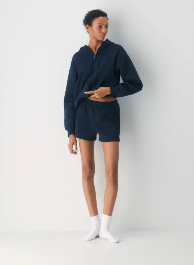 Cozy Sweatfleece Perfekte Mini-Shorts mit hoher Taille Cozy Sweatfleece Perfekte Mini-Shorts mit hoher Taille