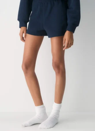 Cozy Sweatfleece Perfekte Mini-Shorts mit hoher Taille