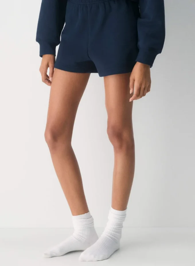 Cozy Sweatfleece Perfekte Mini-Shorts mit hoher Taille Cozy Sweatfleece Perfekte Mini-Shorts mit hoher Taille