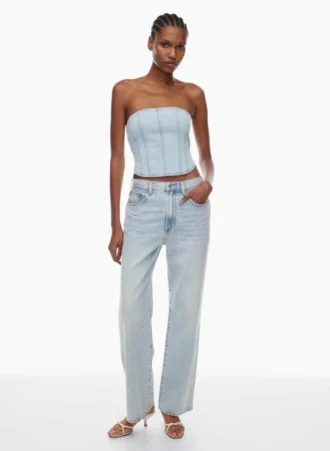 Denim Forum Die 90er Jahre Debbie Denim Bustier