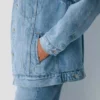 Denim Forum Die 90er Vintage Sherpa-Jeansjacke Denim Forum Die 90er Vintage Sherpa-Jeansjacke