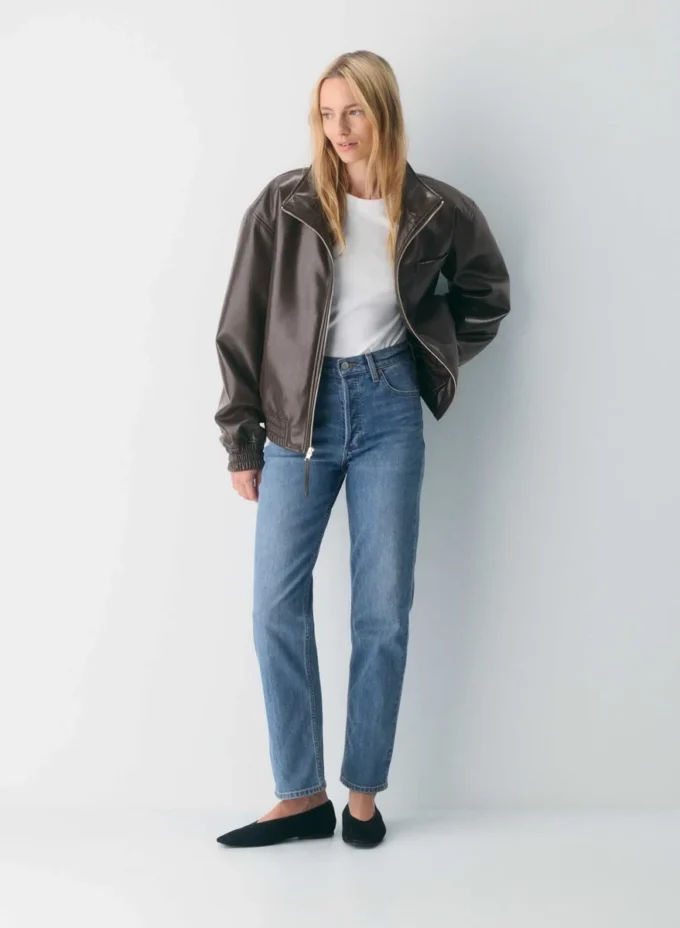 Denim Forum Die Arlo Hi-Rise Straight Jeans Denim Forum Die Arlo Hi-Rise Straight Jeans