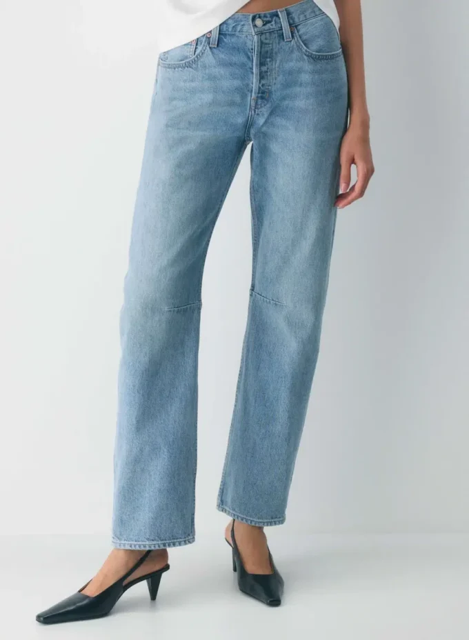 Denim Forum Die Mid-Rise-Jeans mit lockerer Passform und konisch zulaufendem Bein aus den 90ern Denim Forum Die Mid-Rise-Jeans mit lockerer Passform und konisch zulaufendem Bein aus den 90ern