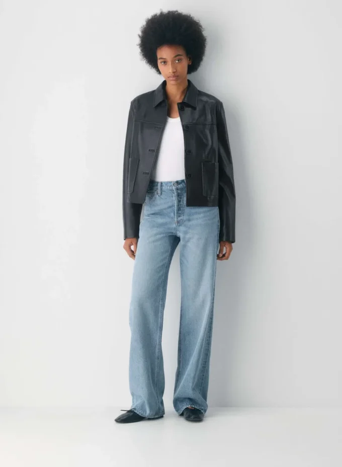 Denim Forum Die Vintage-Jeans mit mittlerer Leibhöhe und weitem Bein aus den 90ern Denim Forum Die Vintage-Jeans mit mittlerer Leibhöhe und weitem Bein aus den 90ern