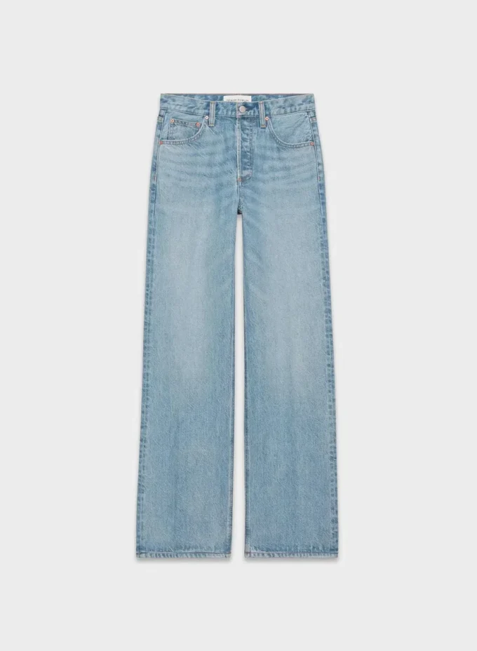 Denim Forum Die Vintage-Jeans mit mittlerer Leibhöhe und weitem Bein aus den 90ern Denim Forum Die Vintage-Jeans mit mittlerer Leibhöhe und weitem Bein aus den 90ern