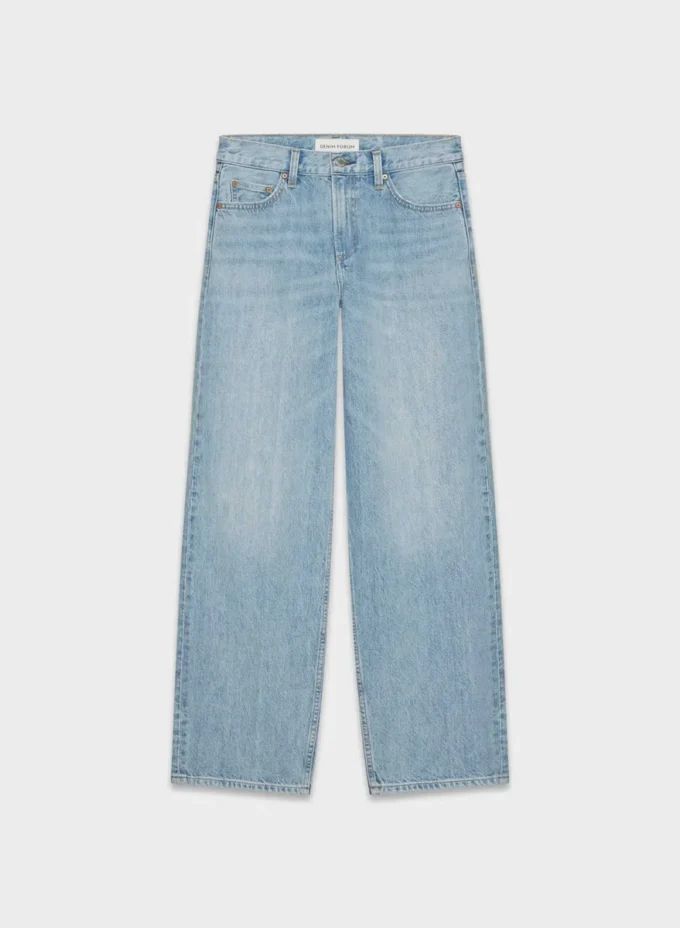 Denim Forum Die Vintage-Jeans mit niedriger Leibhöhe und schmal zulaufendem Bein aus den 90ern Denim Forum Die Vintage-Jeans mit niedriger Leibhöhe und schmal zulaufendem Bein aus den 90ern