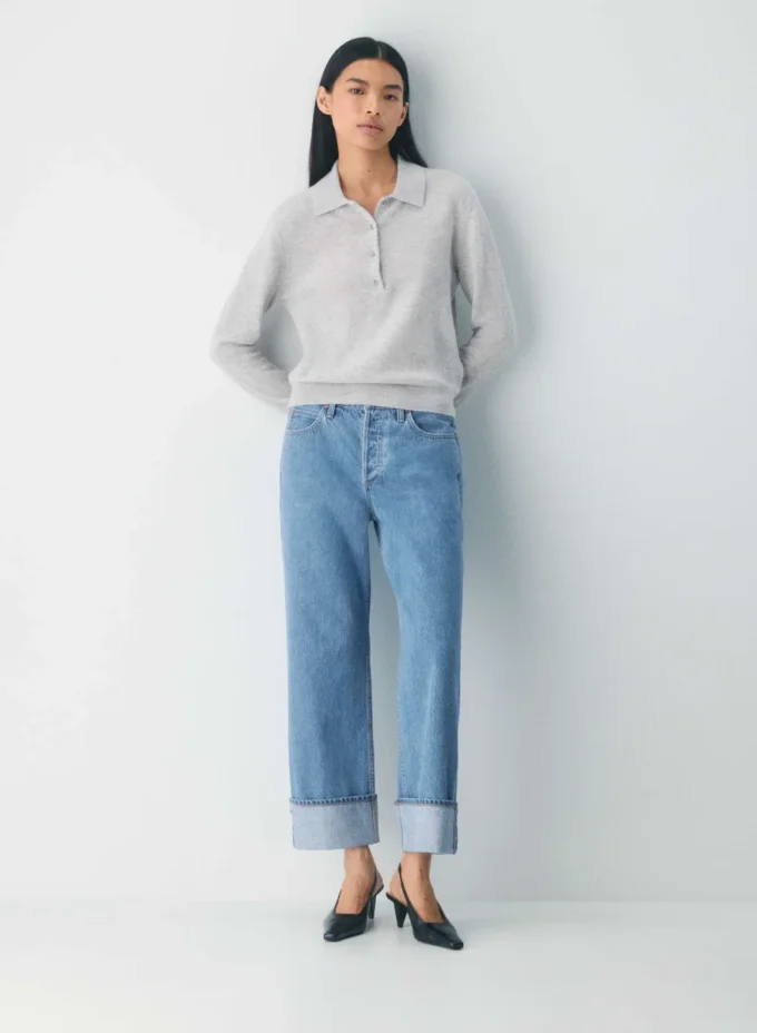 Denim Forum Die Vintage Lo-Rise Cuffed Jeans im Stil der 90er Jahre Denim Forum Die Vintage Lo-Rise Cuffed Jeans im Stil der 90er Jahre