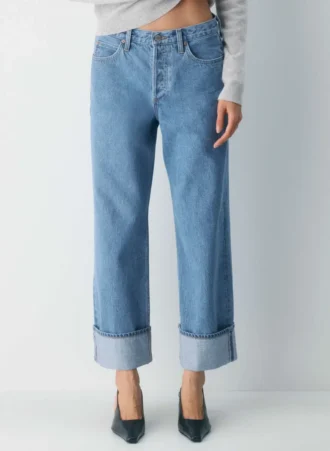 Denim Forum Die Vintage Lo-Rise Cuffed Jeans im Stil der 90er Jahre