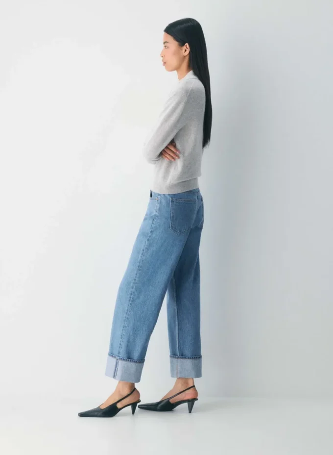 Denim Forum Die Vintage Lo-Rise Cuffed Jeans im Stil der 90er Jahre Denim Forum Die Vintage Lo-Rise Cuffed Jeans im Stil der 90er Jahre