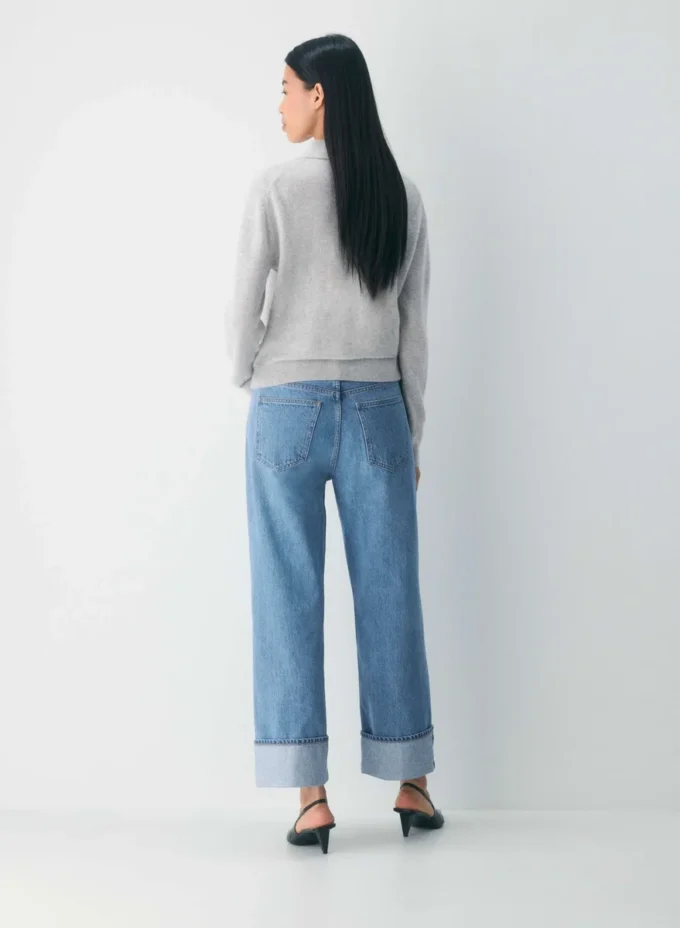 Denim Forum Die Vintage Lo-Rise Cuffed Jeans im Stil der 90er Jahre Denim Forum Die Vintage Lo-Rise Cuffed Jeans im Stil der 90er Jahre