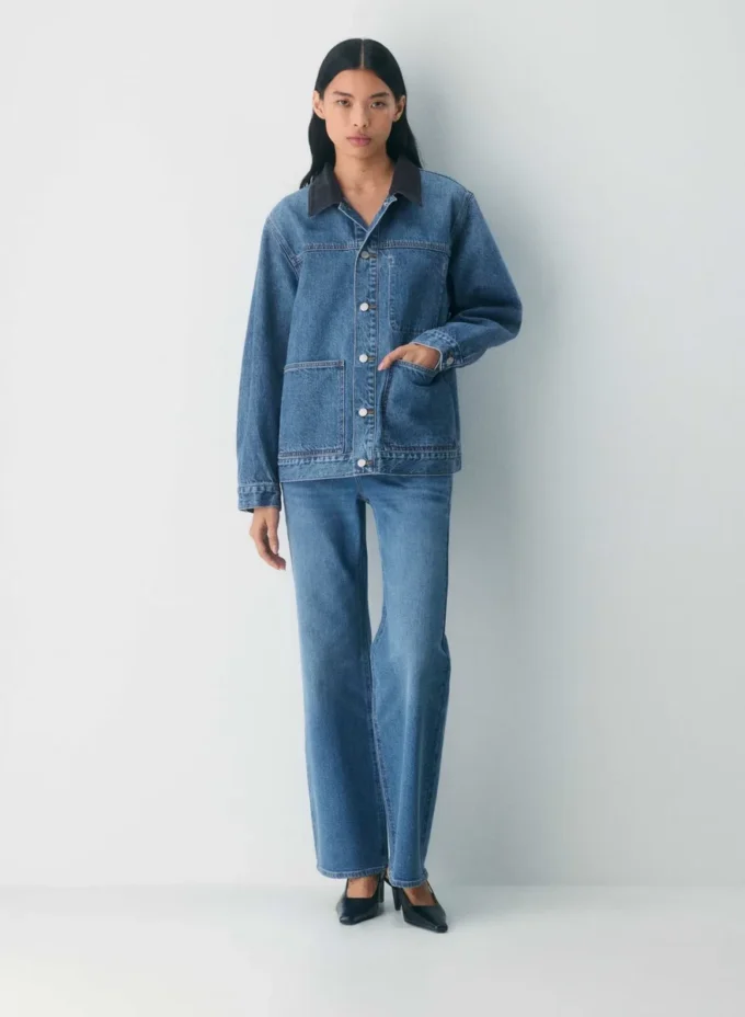 Denim Forum Die Workwear-Jeanshemdjacke Denim Forum Die Workwear-Jeanshemdjacke