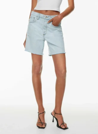 Denim Forum Die Yoko Hi-rise Mid-thigh Denim Short