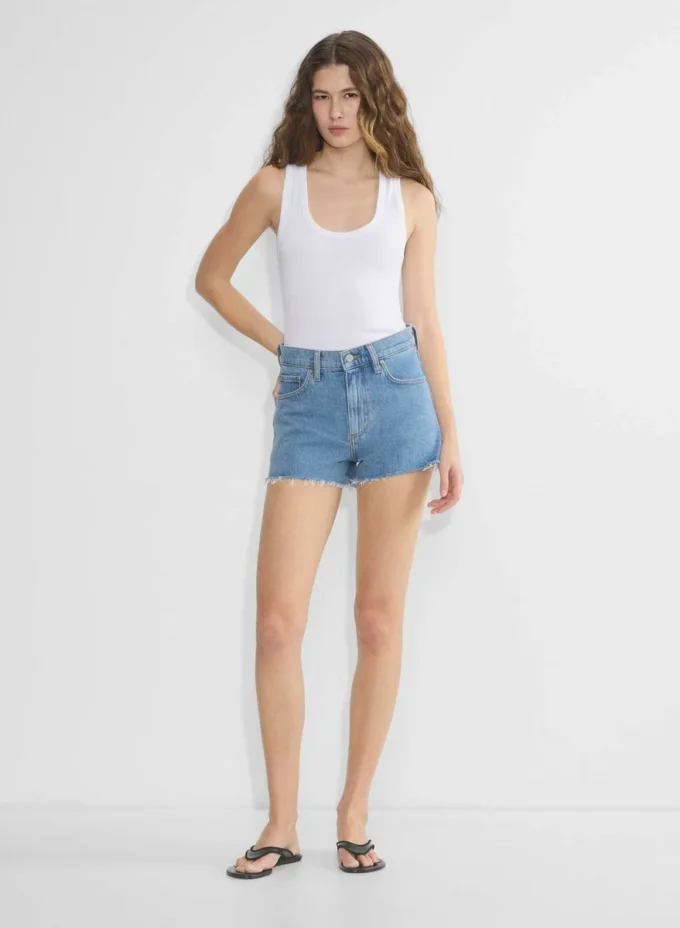 Denim Forum Jodie Hi-rise Mini Denim Short Denim Forum Jodie Hi-rise Mini Denim Short