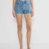 Denim Forum Jodie Hi-rise Mini Denim Short Denim Forum Jodie Hi-rise Mini Denim Short