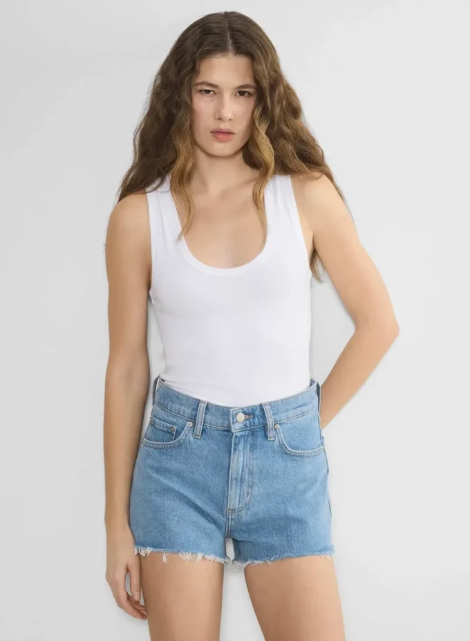 Denim Forum Jodie Hi-rise Mini Denim Short Denim Forum Jodie Hi-rise Mini Denim Short