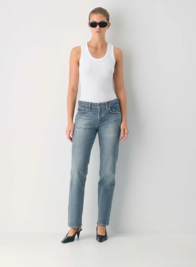 Denim Forum Tilda Curve-Fit Lo-Rise Straight Jean Denim Forum Tilda Curve-Fit Lo-Rise Straight Jean