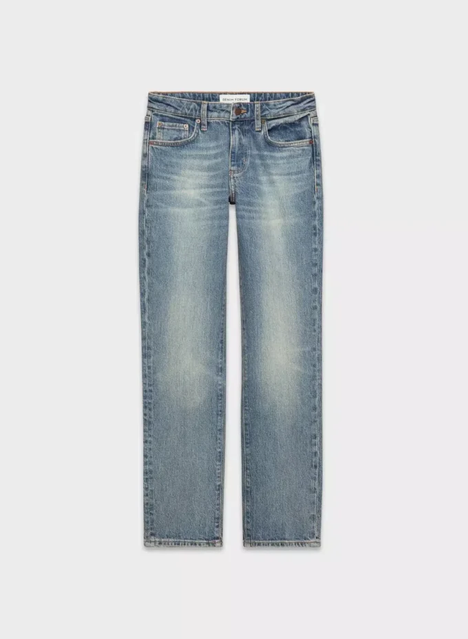 Denim Forum Tilda Curve-Fit Lo-Rise Straight Jean Denim Forum Tilda Curve-Fit Lo-Rise Straight Jean