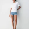 Denim Forum Vintage-Jeansshorts im Stil der 90er Jahre Denim Forum Vintage-Jeansshorts im Stil der 90er Jahre