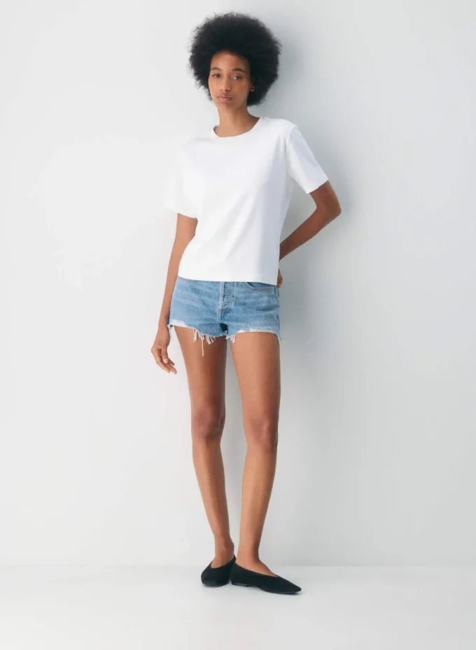 Denim Forum Vintage-Jeansshorts im Stil der 90er Jahre Denim Forum Vintage-Jeansshorts im Stil der 90er Jahre